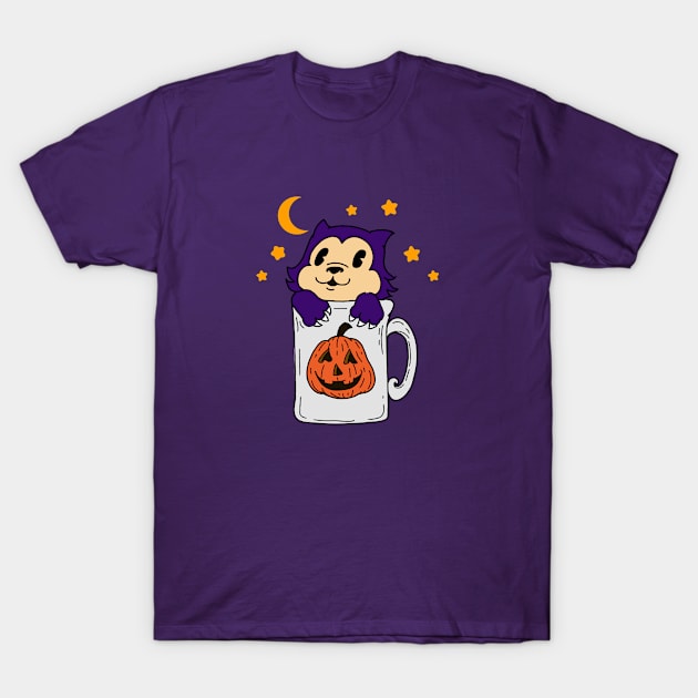 cat in cup T-Shirt by Giraroad